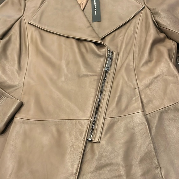New with tags. Elie Tahari Claire zip up jacket in fossil - Picture 6 of 8